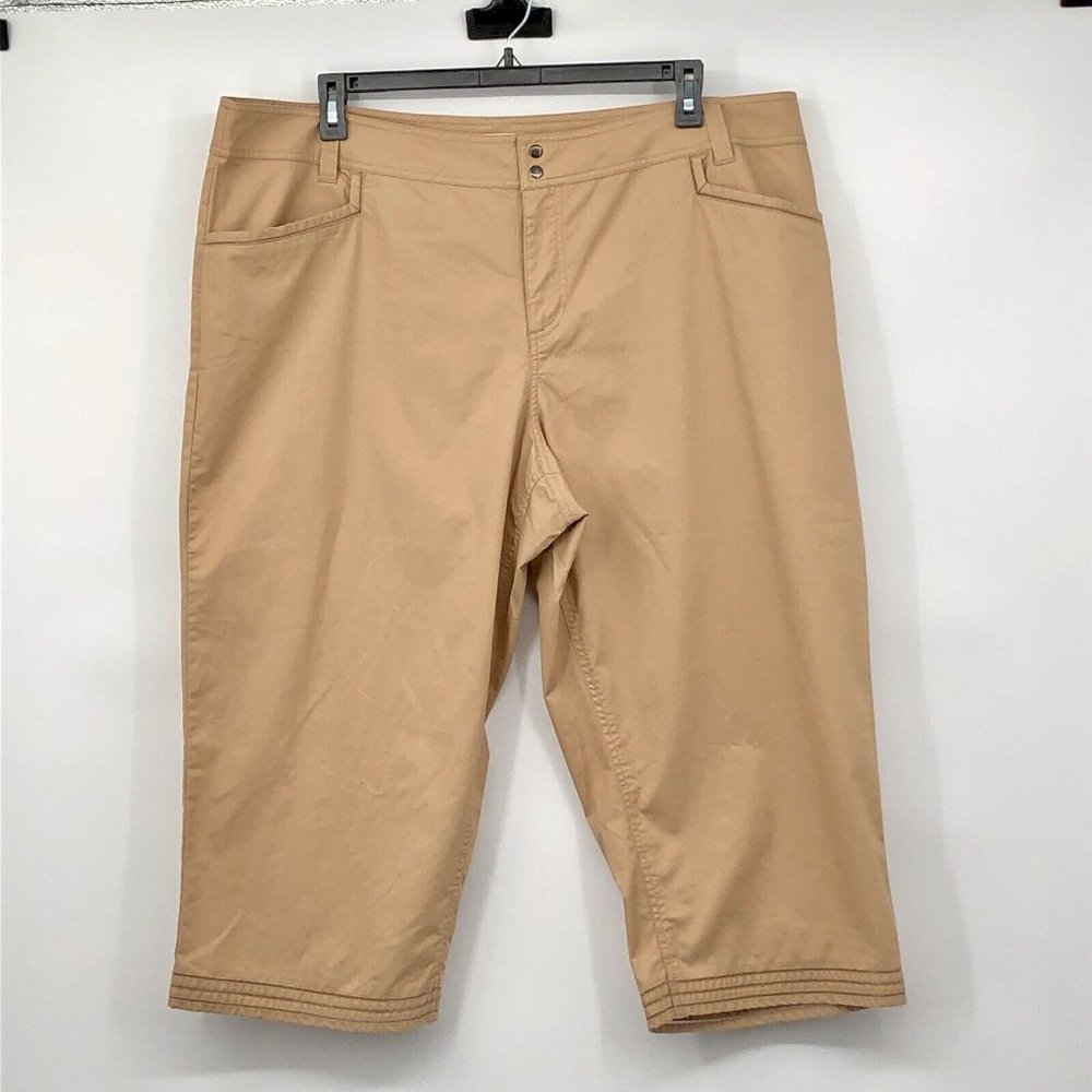 Coldwater Creek Capris Womens 22 Used Tan
